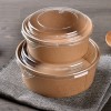 крышка для упаковки блюд 1300 мл, одноразовая прозрачная крышка 1300 мл, крышка PET для контейнера для супа, прозрачная крышка для большой миски, герметичная крышка PET для доставки