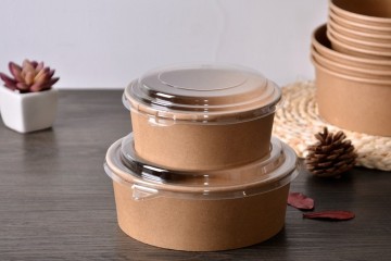 крышка для фуд-бокса 1300 мл, PET крышка для крафтовой упаковки, прозрачная крышка для большого контейнера, крышка для термостойкого бумажного контейнера, пластиковое накрытие на контейнер 1300 мл